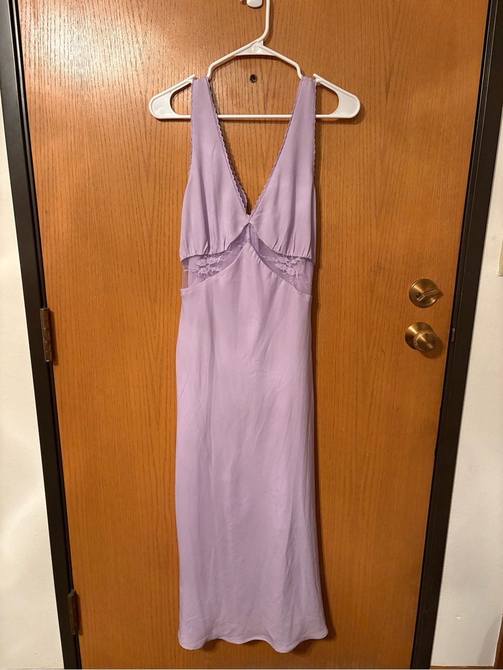 wild fable Lilac Lace-Trim Slip Dress